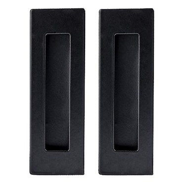 Ilyapa Matte Black Flush Pull Handles, 2 Pack, Hidden Hardware Design