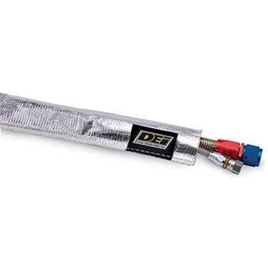 Design Engineering Heat Sheath Aluminized Sleeving&ldquo; 1/2" I.D. x 3 ft