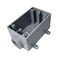 ThomasBetts Cantex 2-1/4 in. Rectangle PVC 1 gang Electrical Box Gray