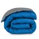 Bare Home Reversible Comforter ,Twin/Twin XL, Grey/Medium Blue