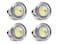 CTKcom 5 watt HR16 LED COB Spotlight Bulb,4 Pack- LED Spotlight Bulb Downlight Lamp Flood 60 Degree,6000K Daylight White,50W Halogen Bulb Equivalent Spotlight Bulbs 110V130V E26 Base