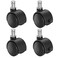 iTouchless Attachable Mobile Wheels for all Stainless Steel ONLY Sensor Rectangular and Round Shape Trash Cans and Open Top Trash Cans from 8 gallon to 23 gallon models