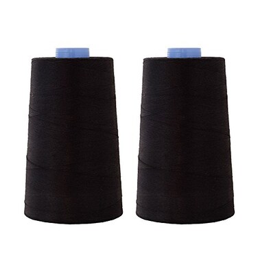 Connecting Threads Black 100% Cotton Thread Cone 2 Pack