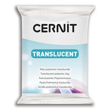 CERNIT Transparant Clay 56g, Ruby Red, 7 x 5.5 x 1.5 cm