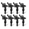 MSD Street Fire 55138 Ignition Coils - Black - 8-Pack