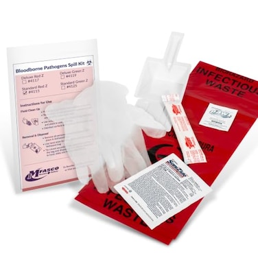 MFASCO Bodily Fluid Clean Up KitBloodborne Spill Kit ,Chlorinated