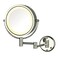 JERDON Hardwired Wall-Mount Makeup Mirror - 8X/1X - Chrome - HL75CD