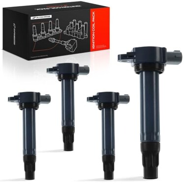 A-Premium Ignition Coils Pack Replacement for Mitsubishi Lancer 2008-2015 2.0/2.4L Outlander 2008-2013 2.4L Lancer 2008-2015 2.0/2.4L Outlander 2007-2016 2.4/3.0L 4-PC Set