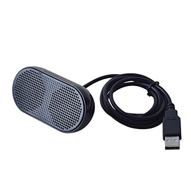 HONKYOB USB Mini Speaker Computer Speaker Powered Stereo Multimedia Speaker for Notebook Laptop PC,Black