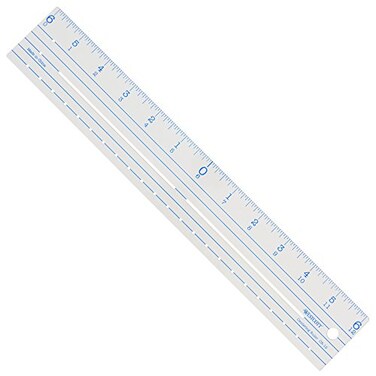 Westcott CR-12 Plastic Ruler 12"-Zero Centering