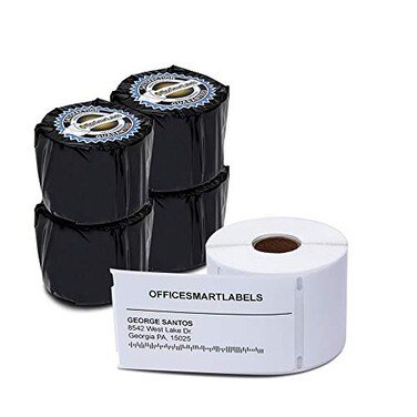 OfficeSmartLabels 2-5/16 x 4 inch Shipping Labels, 4 Rolls