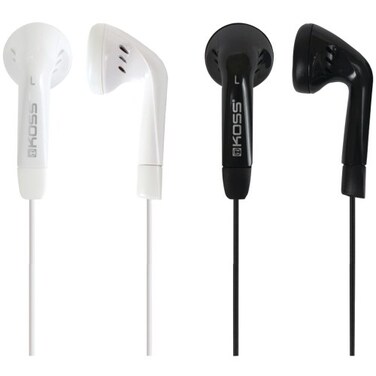Koss KE7 Earbuds Stereophone Combo Pack,Black and white
