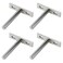Antrader 3 Inch Floating Shelf Brackets for DIY Project Set of 4,Silver