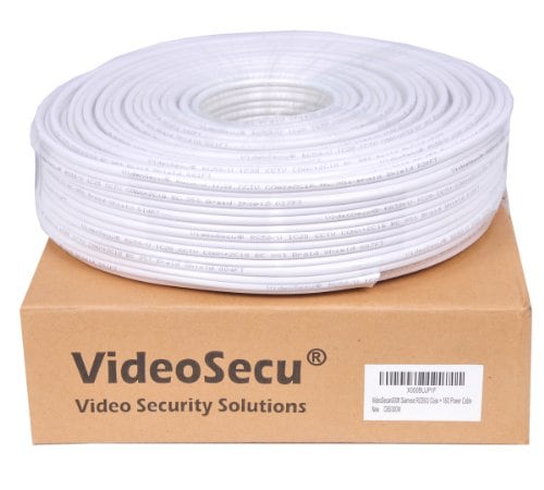 فيديو سيكيو Videosecu RG59 Siamese Cctv Combo Coaxial Cable 300ft