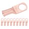 SELTERM 10pcs 8 AWG, 5/16" Stud Heavy Duty Bare Copper Battery Cable Lugs