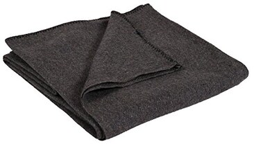 Stansport Wool Blend Camp Blankets - Gray ,124360" x 80