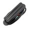 Musiclily Basic Ceramic Single Coil Sized Humbucker Black with Black Rails