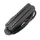 Musiclily Basic Ceramic Single Coil Sized Humbucker Black with Black Rails