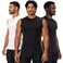 DEVOPS 3 Pack Men's Compression Shirts Sleeveless Tank Top Baselayer