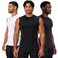 DEVOPS 3 Pack Men's Compression Shirts Sleeveless Tank Top Baselayer