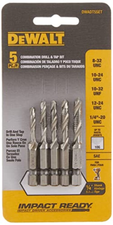 DEWALT Drill Tap Set, 5-Piece ,DWADT5SET