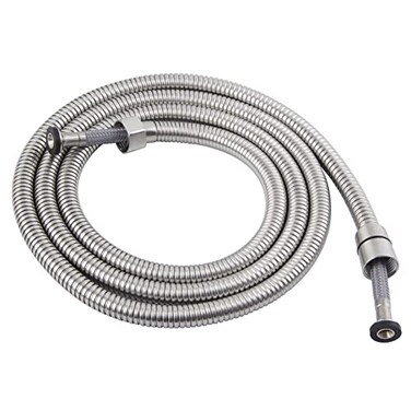 Angle Simple Replacement Handheld Shower Hose 79", 1/2" IPS, Brushed Nickel
