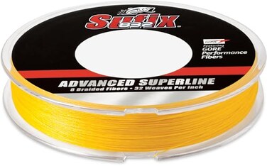 Sufix 832 Advanced Superline Braid, Hi-Vis Yellow, 65-Pound/300-Yard Spool, 65 lbs ,660-165Y
