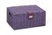 Arpan Medium Resin Woven Storage Basket Box With LidLock - Purple