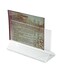 Winco 5 1/2" x 3 1/2" Clear Card Holder