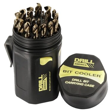 Drill America - D/A29J-CO-PC 29 Piece M42 Cobalt Drill Bit Set in Round Case ,1/16" - 1/2" X 64ths, D/ACO Series