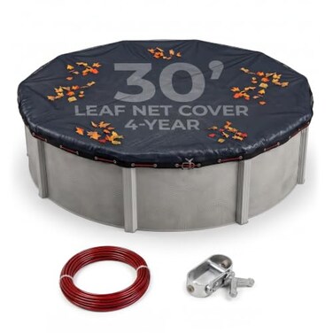 Blue Wave Arctic Armor 30-ft Round Leaf Net Mesh Above Ground Pool Cover