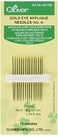 Clover Gold Eye Applique Needles - Size 9 15/Pkg