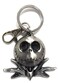 Monogram NBX Jack Skellington Head Pewter Key Chain