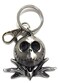 Monogram NBX Jack Skellington Head Pewter Key Chain