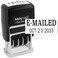 MaxMark Self-Inking Rubber Date Office Stamp with E-MAILED PhraseDate - Black Ink ,Max Dater II, 12-Year Band