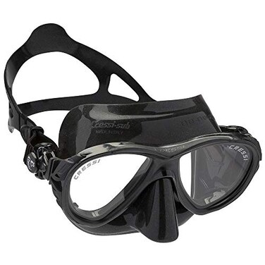 Cressi Eyes Evolution 2-Lens Masks, Black/Black
