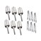 Xiboya textile Sweet Candy Buffet Ice TongsScoops ,Silver-6 set