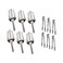 Xiboya textile Sweet Candy Buffet Ice TongsScoops ,Silver-6 set