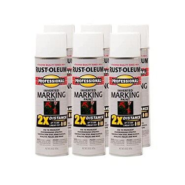 Rust-Oleum Professional 2X Inverted Marking White Spray Paint
