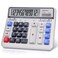 Comix Desktop Calculator, 12 Digits Large Button Desk Calculator, White