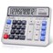 Comix Desktop Calculator, 12 Digits Large Button Desk Calculator, White