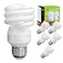 Xtricity Compact Fluorescent Light Bulb T2 Spiral, E26 Base ,6 Pack