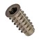 E-Z LOK Thread Insert, Hex Flanged, 0.25-20, 25mm, 50 ct
