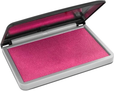 MaxMark Large Pink Stamp Pad - 2-3/4" by 4-1/4" - Premium Quality Felt Pad