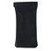 CTM Leather Push Mouth Pebble Grain Eyeglass Holder, Black