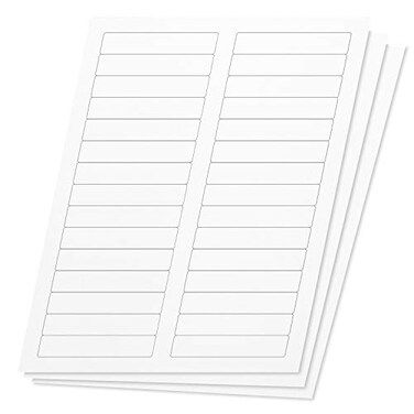 OfficeSmartLabels File Folder Labels, 0.6 x 3.43 Inch, White