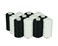 Simthread 6 White 6 Black 100% Cotton Sewing Thread 50s/3 for Quilting etc - 550 Yards Each