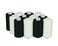 Simthread 6 White 6 Black 100% Cotton Sewing Thread 50s/3 for Quilting etc - 550 Yards Each