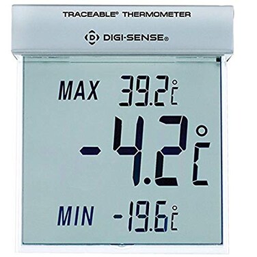 Traceable Calibrated Big-Digit See-Thru Digital Thermometer,&ldquo;25 to 750 Degrees Celsius, 0.1 Resolution