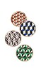 Jonathan Adler Versailles Coasters, Multi